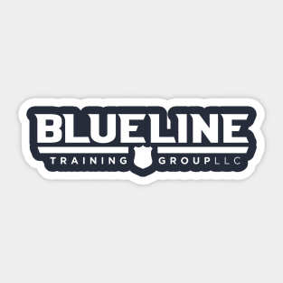 BlueLine Training Group | Large White Logo on Front Sticker